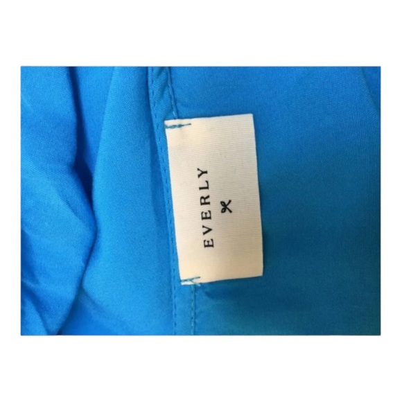 COPY - COPY - Everly Size Large Women’s Dress Blue with Pockets Comfortable - Picture 6 of 8